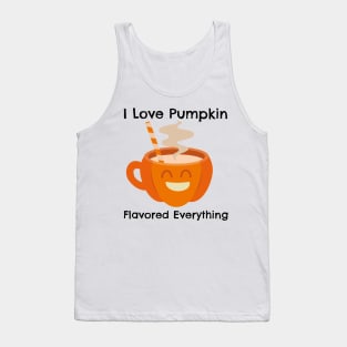 I Love Pumkin Flavor Everything – Autumn and Fall, Festive Design Tank Top